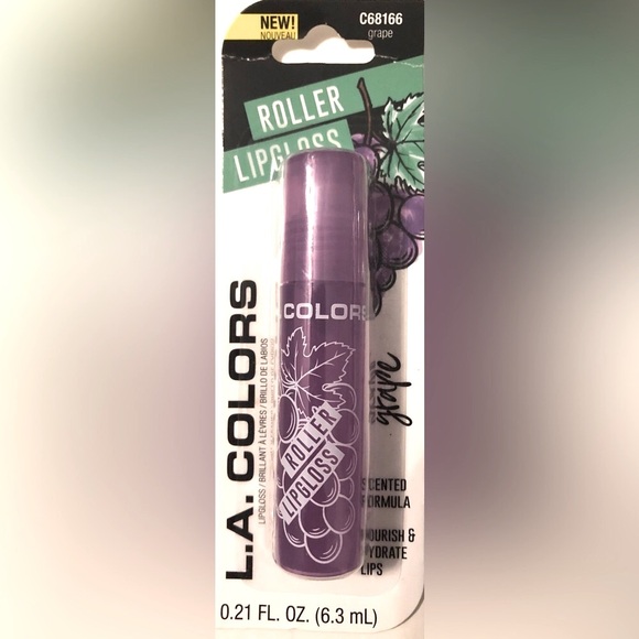 3 glossy shiny nourishing hydrating‎ flavored roller lipgloss grape mint coconut - Picture 2 of 9